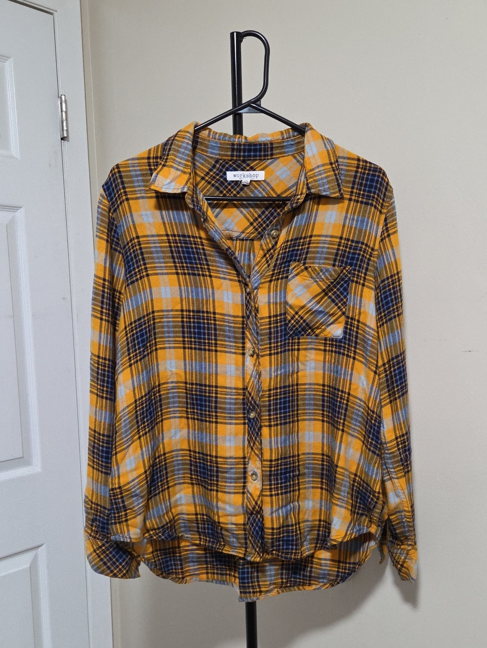 Workshop Republic Clothing Yellow Plaid Button-Down Shirt for Kids
